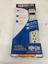 Tripp Lite Tlp606 Surge Protector Strip,6 Outlet,Gray picture