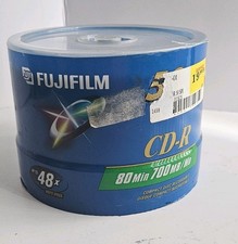 Fujifilm CD-R 50 Pack 80 min 700MB/MO 48X Blank CD Discs CDR  Made In Japan picture