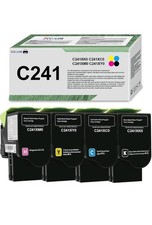 Pack 4 Compatible Toners Lexmark C2425 C2535 MC2425 MC2535 MC2640 C241X KCMY picture