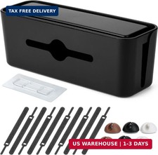 Bates- Cable Management Box, Small, Cable Organizer Box, Cord Organizer Box, Cab picture