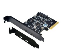 Sintech PCI-E 4X to USB 3.1 Adapter,PCI Express Type C Gen 2 (10 Gbps) 2-Port Ex picture