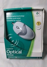 Logitech Wired Optical Mouse PC MAC PS/2 USB 2003 NOS 931144 picture