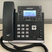 Yealink T41S VoIP 6 Line Phone Verizon Branded Factory Reset Performed READ picture