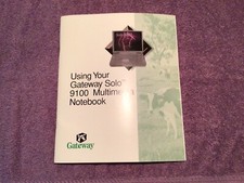 using your Gateway Solo 9100 Multimedia Notebook owners manual picture