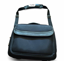 Foray Padded 15in Laptop Shoulder/Messenger Bag Nylon Black 16x14x6 picture