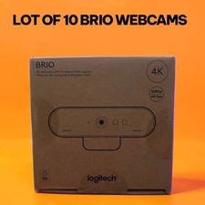 Logitech BRIO 4K Ultra HD Webcam 960-001105 NEW - 10 Pack Bulk Lot picture