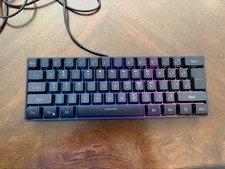 Snpurdiri V700 Wired USB Illuminated Gaming Keyboard QWERTY English Black/Gray picture