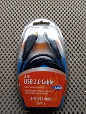 Radio Shack A-B USB 2.0 Cable 3ft picture