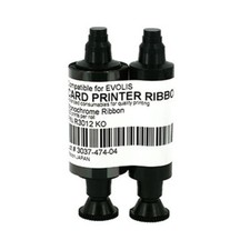 R3012 Ribbon For Evolis ID Card Printers KO-250 Prints Black Mono Ribbon picture