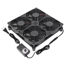 Qirssyn Router Laptop Cooling pad 4X 120mm Computer Fan with AC Plug... picture
