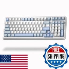 Aula F99 Wireless Silent Mechanical Blue Keyboard with Num Pad for Office picture
