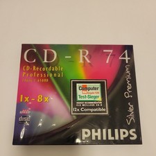 Philips Cd-R74 recordable professional Disc NEW Sealed 74 mim/650 MB picture