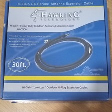 Hawking Technology Hi-Gain Outdoor Antenna Extension Cable 30ft HAC30N picture
