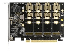 Delock PCI Express x16 Card to 4 x Internal NVMe M.2 Key M Bifurcation 89017 picture