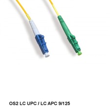 LOT 10pcs 2M LC UPC/ LC APC OS2 9 /125 Simplex Single-Mode Fiber Optic Cable picture