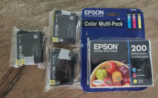 Epson T200520 Tri-Color Multi-Pack *EXPIRED 5/17* plus 3 open box ink cartridges picture
