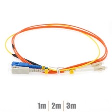 1 2 3M Single Mode SC to LC OM2 Duplex Mode Conditioning Fiber Optic Patch Cable picture