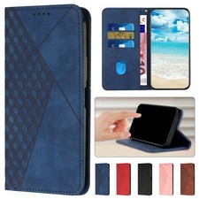 Magnetic Leather Wallet Cover Case For Motorola Edge 50 60 70 G86 G57 G06 G56 picture