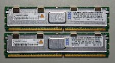 2 × 1GB Qimonda 2Rx8 PC2-5300F-555-11 FB-DIMM DDR2-667 | 2GB Memory Kit TESTED ✅ picture