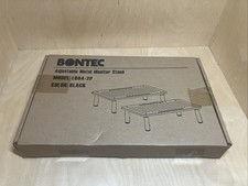 BONTEC 2 Pack Monitor Stand Riser, 3 Height Adjustable Black  picture