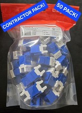 **BRAND NEW** Legrand WP3450-BE-50 Cat 5e Rj45 Keystone Connector, White 50-Pack picture