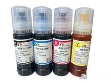 4x100ml Edible Ink For Epson 522 502 EcoTank Ink Bottles ET-2720 ET-4700 picture