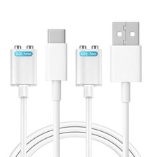 OVECIOPO Rose Charger Replacement,Magnetic USB USB-A & 7mm, white picture
