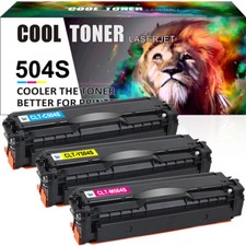 3 Pack Color CLT-K504S 504S Toner Cartridge For Samsung C1810w C1860fw CLP-415nw picture