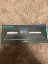 Logitech K780 Multi-Device Wireless Keyboard with Built-in Cradle, Speckles picture