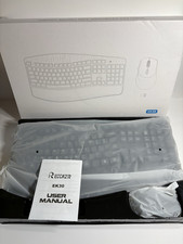 Reccazr EK30 Wireless Ergonomic Keyboard Mouse Bundle Plug & Play Black picture