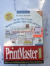 MicroLogic Software PrintMaster Gold for Windows User's Guide Manual, Vintage picture