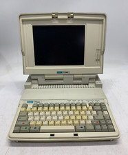 Vintage Leading Technology 9000LT Laptop Computer w/ AC Adapter - Broken Hinge picture