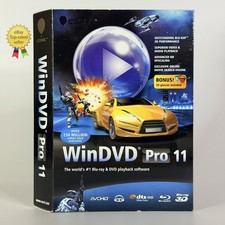 NEW Corel WinDVD Pro 11 Blu-ray & DVD Software Windows PC + 3D Glasses - SEALED picture