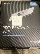 MSI PRO B760M-A WIFI DDR4, LGA 1700, Intel, MicroATX, Wi-Fi Motherboard picture