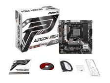 ASRock AB350M Pro4 AM4 AMD Promontory B350 Micro ATX AMD Motherboard- OEM NEW picture