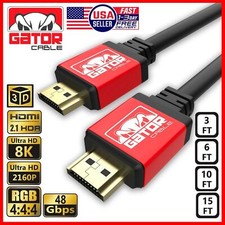 8K HDMI Cable 2.1 UHD HDTV 3D 2160P HDR 60Hz 48Gbps Dolby HDCP 2.2 RGB 4:4:4 picture