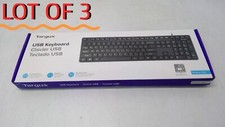 (NEW) LOT OF3  Targus MODEL:AKB600 USB Wired Keyboard SKU:AKB30US picture