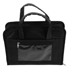 Black Oxford Cloth Document Bag with Password Lock Durable File Organizer picture