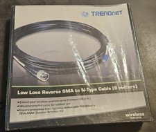 New TRENDNET TEW-L208 Reverse SMA TO N-TYPE CABLE, 8 METERS  picture