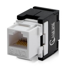 Cat6 Keystone Jack RJ45 Connectors Punch Down Ethernet Cable Connector Blue 10X picture