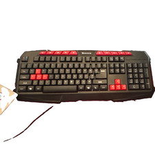 iBUYPOWER DKB700 Wired USB Gaming Keyboard Black/Red QWERTY English Keys picture