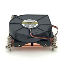 Intel LGA2011 115X 1U Active CPU Cooler PWM Temperature Control Pure Copper Desk picture