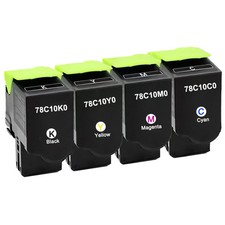 78C10 CS421 Toner Cartridges for Lexmark CS421 CX421 CS521 CX522 CS622 CX625 4PK picture