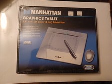 Manhattan USB Drawing Graphics Tablet With Wireless Mouse And Pen picture