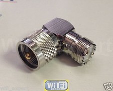 NEW 10 pack UHF male to female right angle elbow RF adapter PL-259 SO-239 10-Lot picture