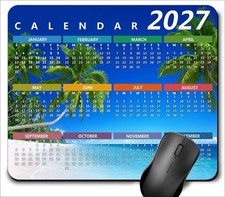 2027 Calendar Pad with Stitched Edges, Gaming Rectangle Mousepad for Computer... picture