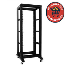 New 27U 4 Post Open Frame Network It Server Rack 17