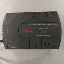 APC Back-UPS ES 350 Battery Backup Surge Protector w/battery BE350U 6-Outlet UPS picture