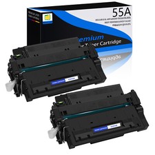 2PK High Yield CE255A 55A Toner Cartridge for HP LaserJet P3016 P3015dn P3015x picture