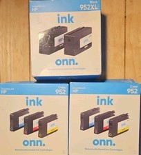 8 INKS  2-BLACK Compatible HP 952XL & 6-TRI COLORS Compatible 952 HP  N picture